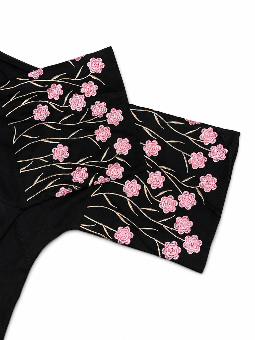Embroidered Open Abaya with Hijab - Zahra