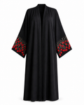 Embroidered Open Abaya with Hijab - Zahra