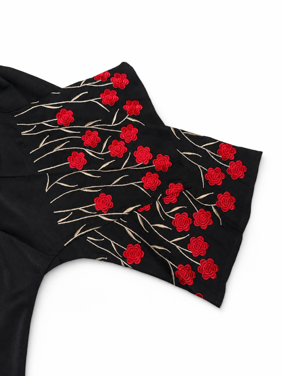 Embroidered Open Abaya with Hijab - Zahra